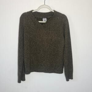 Columbia Brown Green V Neck Sweater M